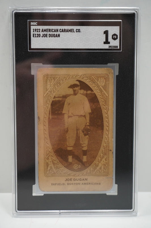 1922 American Caramel Co E120 Joe Duggan SGC 1