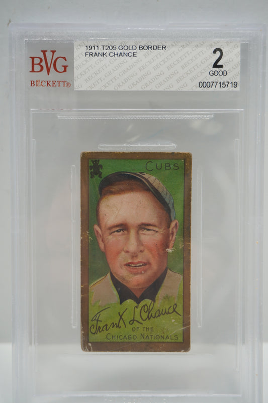 1911 T205 Gold Boarder Frank Chance BVG 2