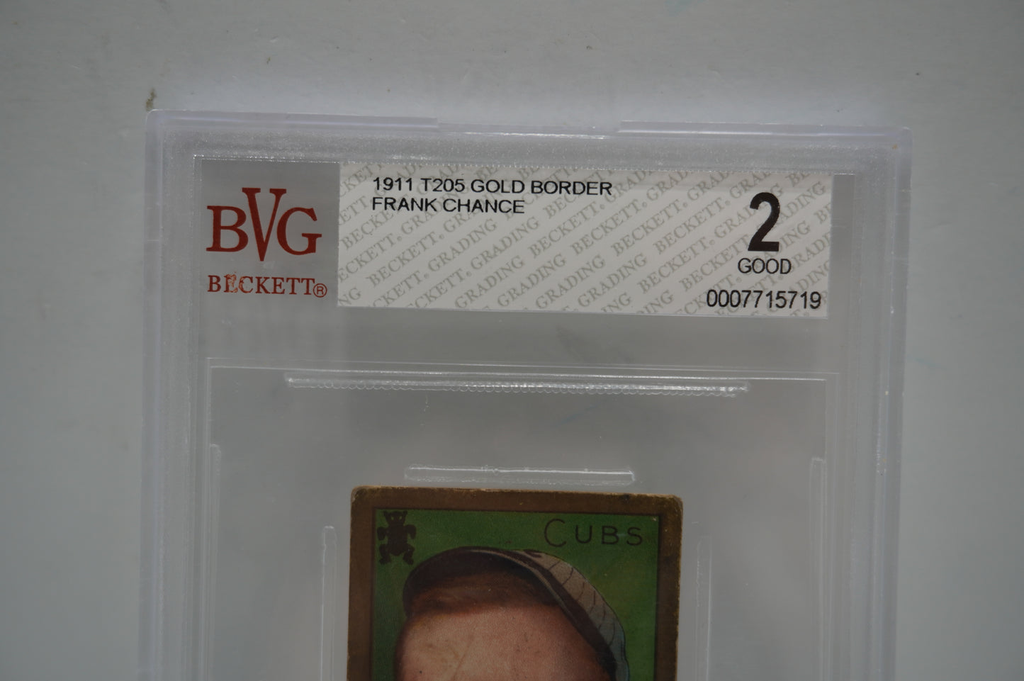 1911 T205 Gold Boarder Frank Chance BVG 2