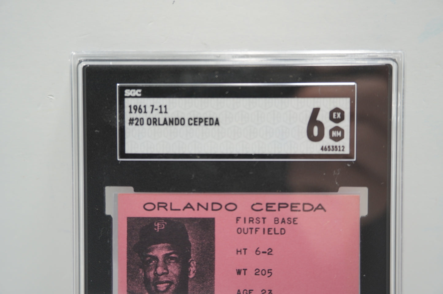 1961 7-11 #20 Orlando Cepeda SGC 6