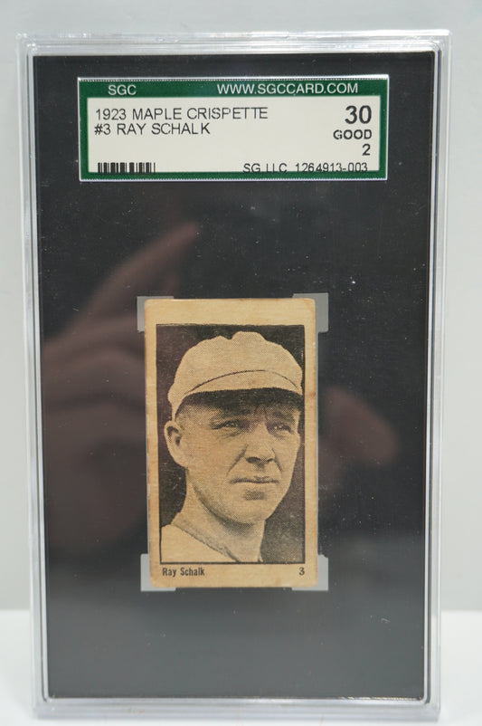 1923 Maple Crispette #3 Ray Schalk SGC 2