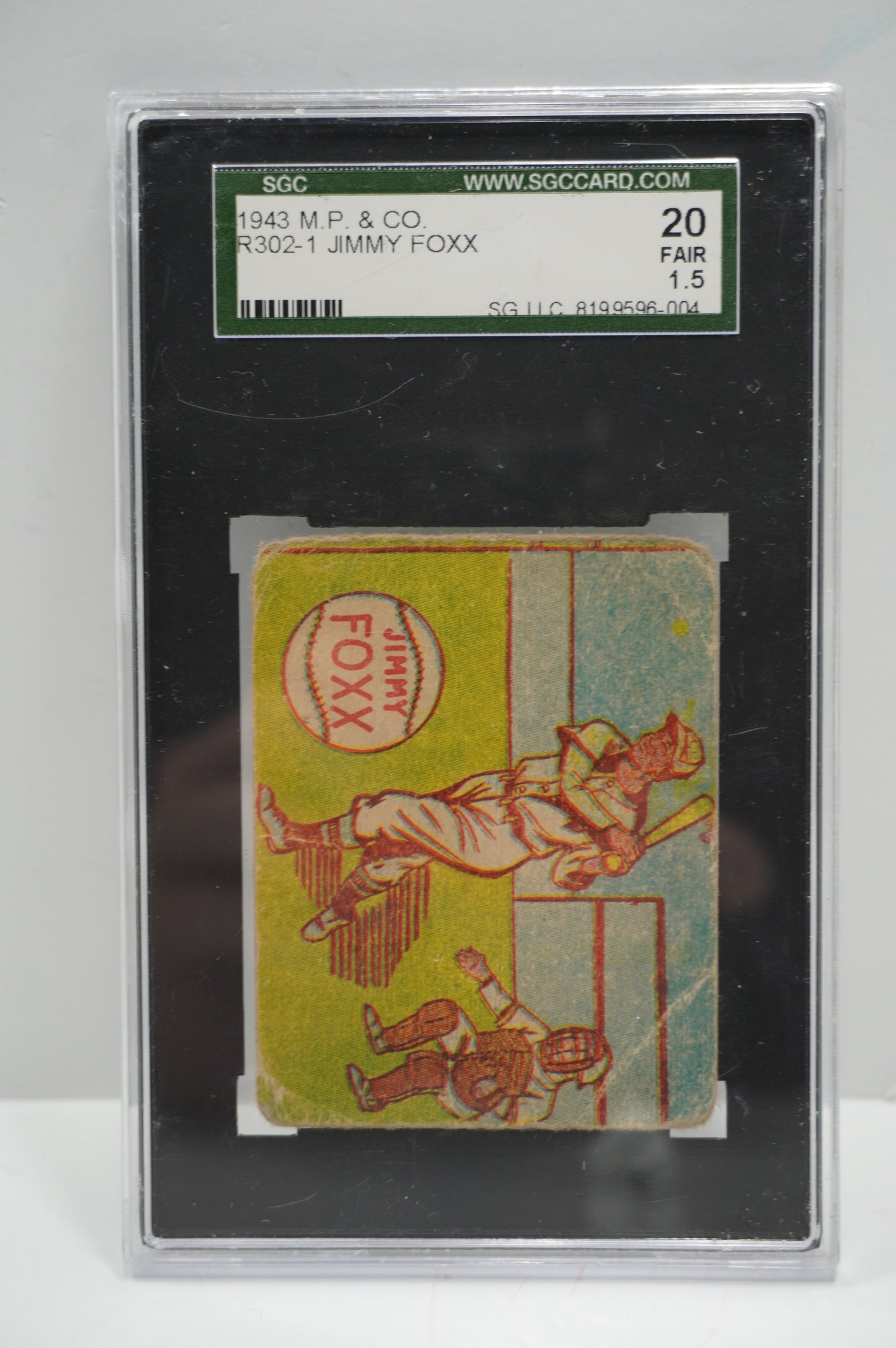 1943 MP & CO R302-1 Jimmy Foxx SGC 1.5