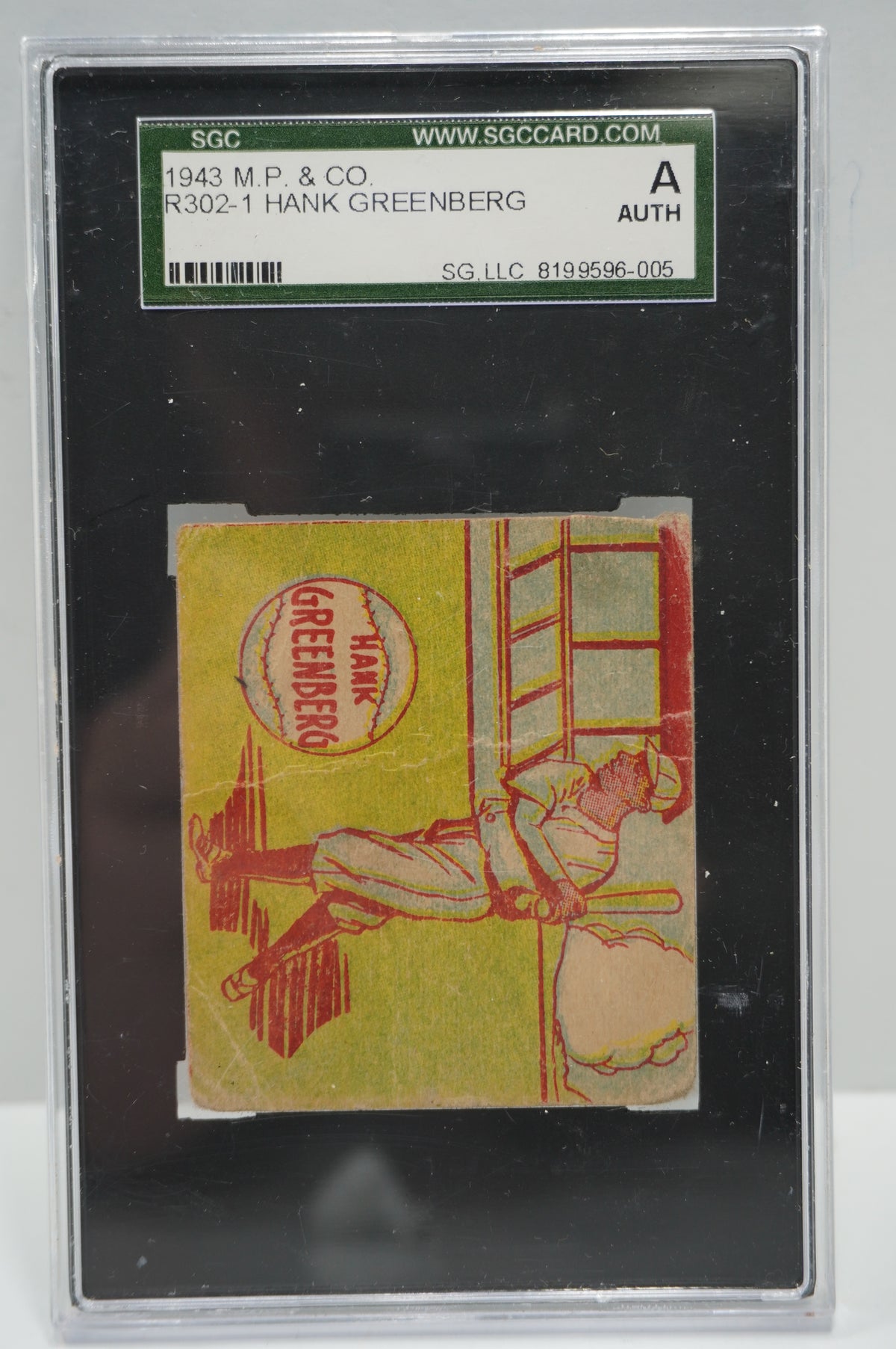 1943 MP & CO R302-1 Hank Greenberg SGC A
