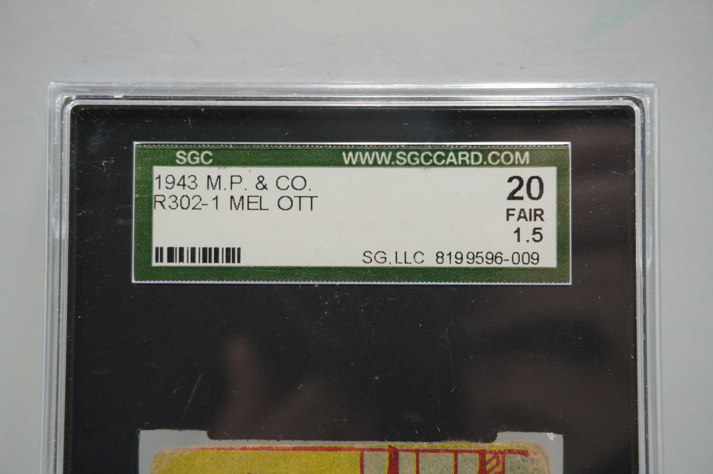1943 M.P. & CO. R302-1 Mel Ott SGC 1.5
