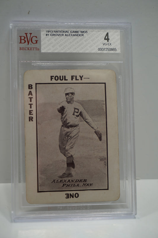 1913 National Game WG5 #1 Glover Alexander BVG 4