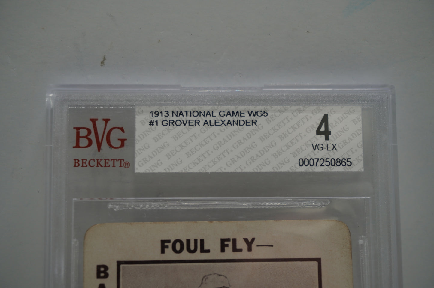 1913 National Game WG5 #1 Glover Alexander BVG 4