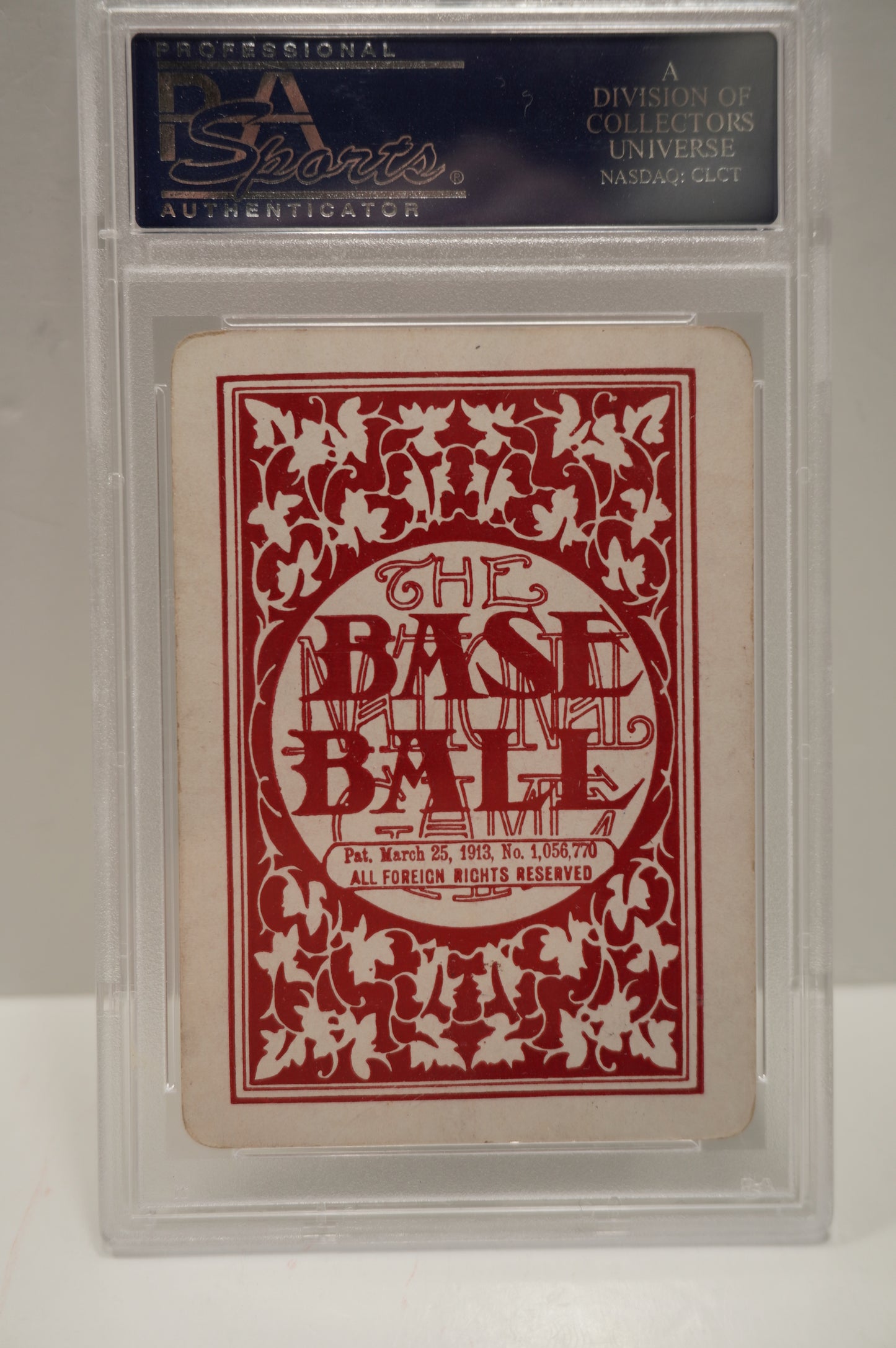 1913 National Game Ed Walsh PSA 4
