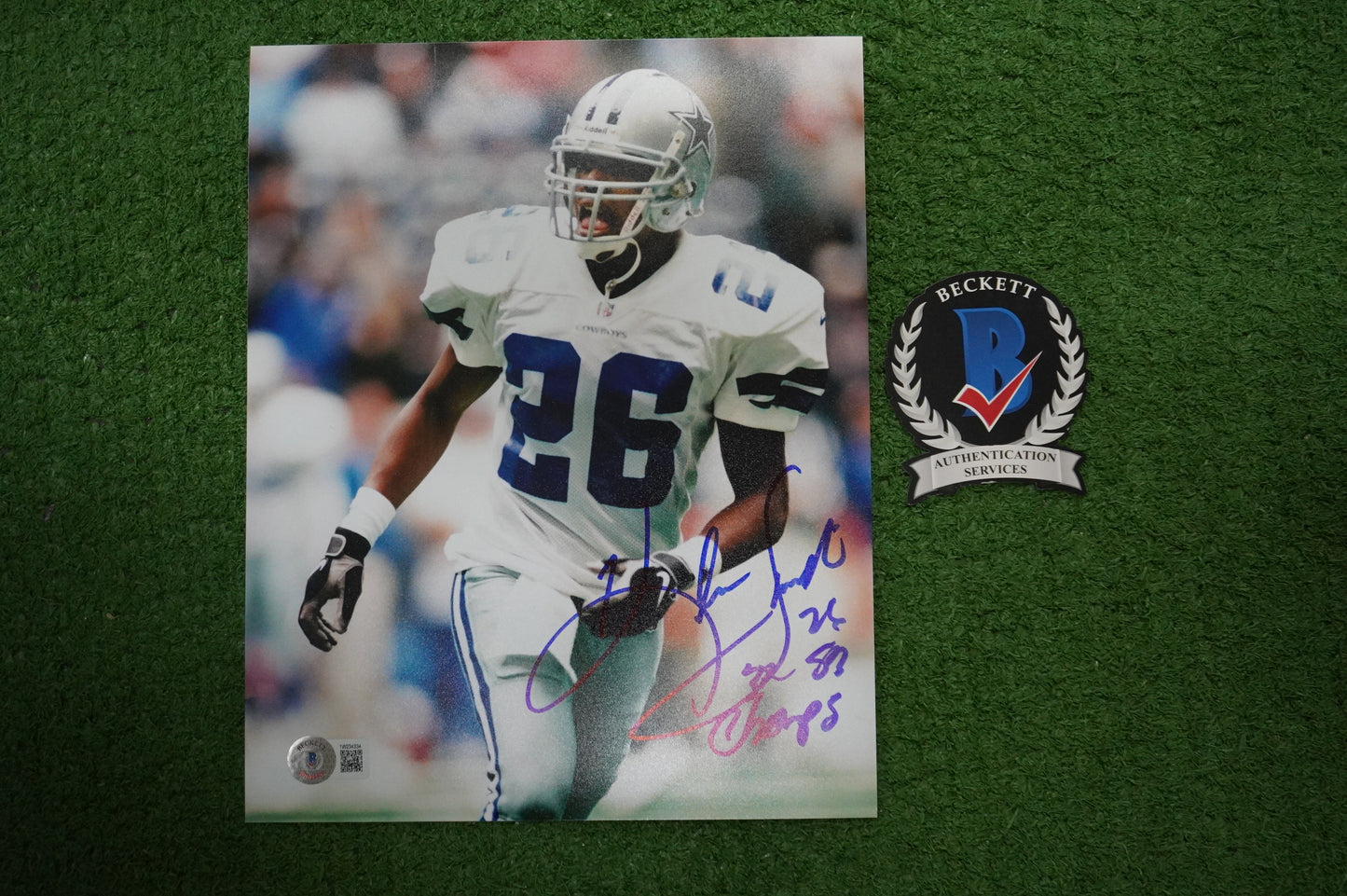 KEVIN SMITH DALLAS COWBOYS SIGNED 8x10 PHOTO Texas A&M Aggies BAS