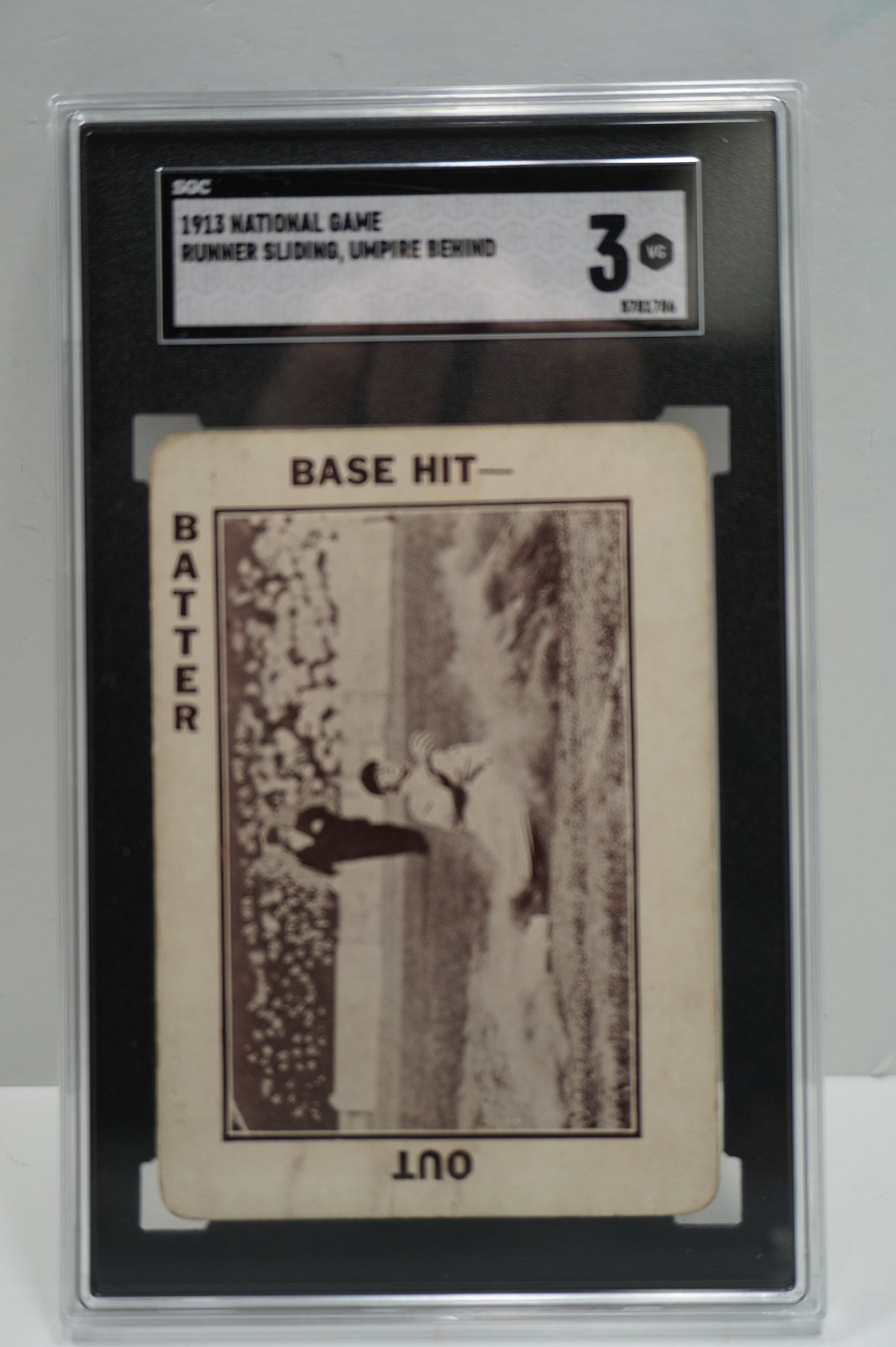 1913 National Game Runner Sliding,Umpire Behind SGC 3