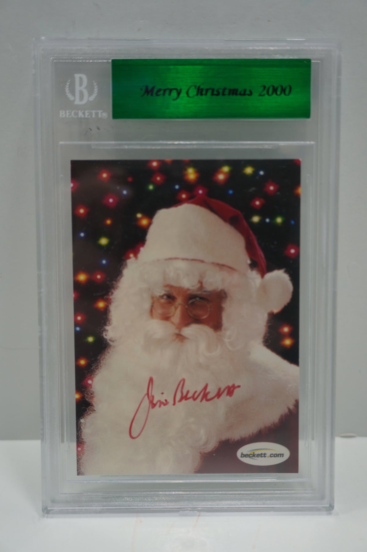 Santa Claus Jim Beckett Merry Christmas BGS