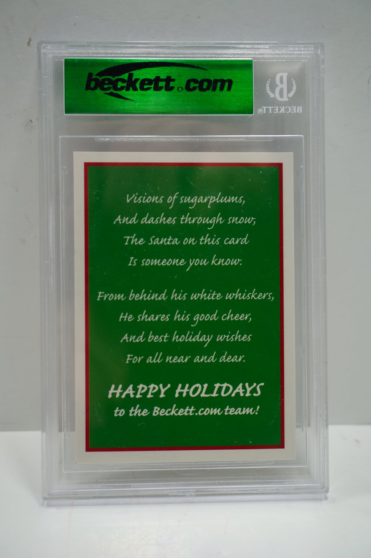 Santa Claus Jim Beckett Merry Christmas BGS