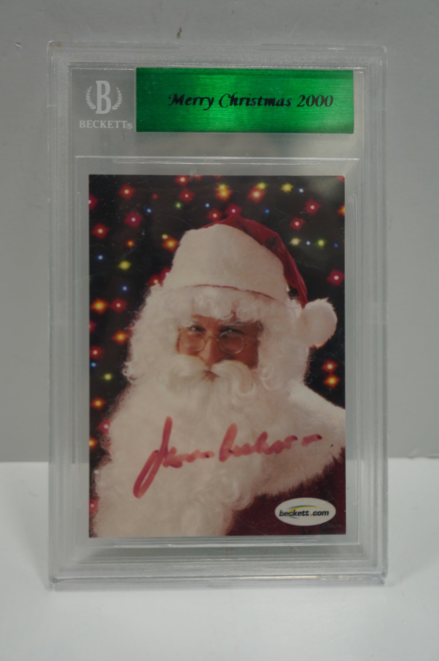 Santa Claus Jim Beckett Merry Christmas BGS