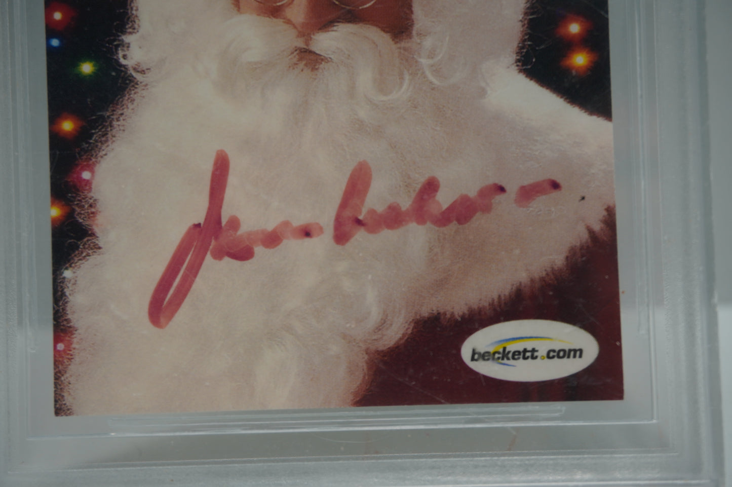Santa Claus Jim Beckett Merry Christmas BGS