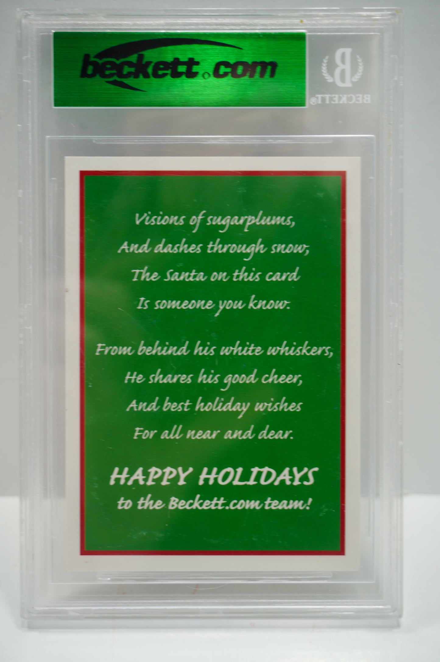 Santa Claus Jim Beckett Merry Christmas BGS