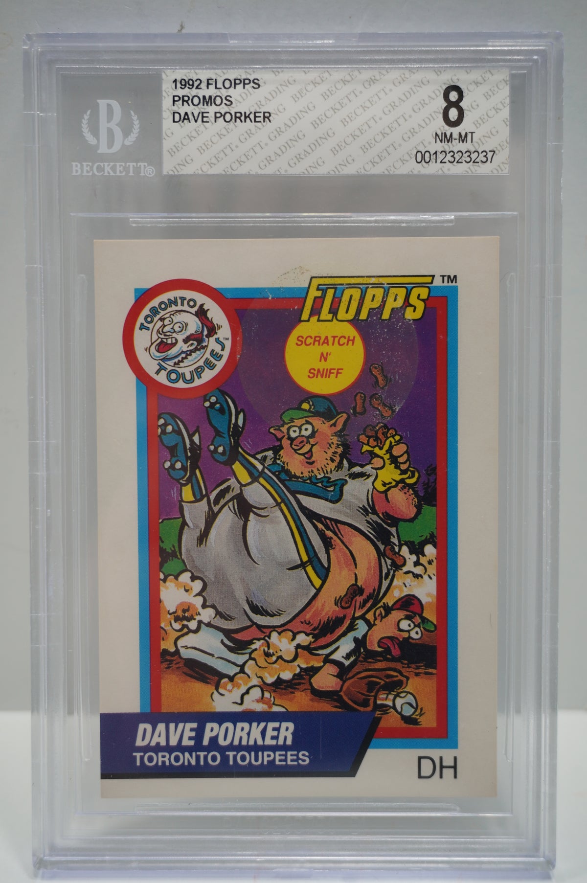 1992 Flopps Promo's Dave Porker BGS 8