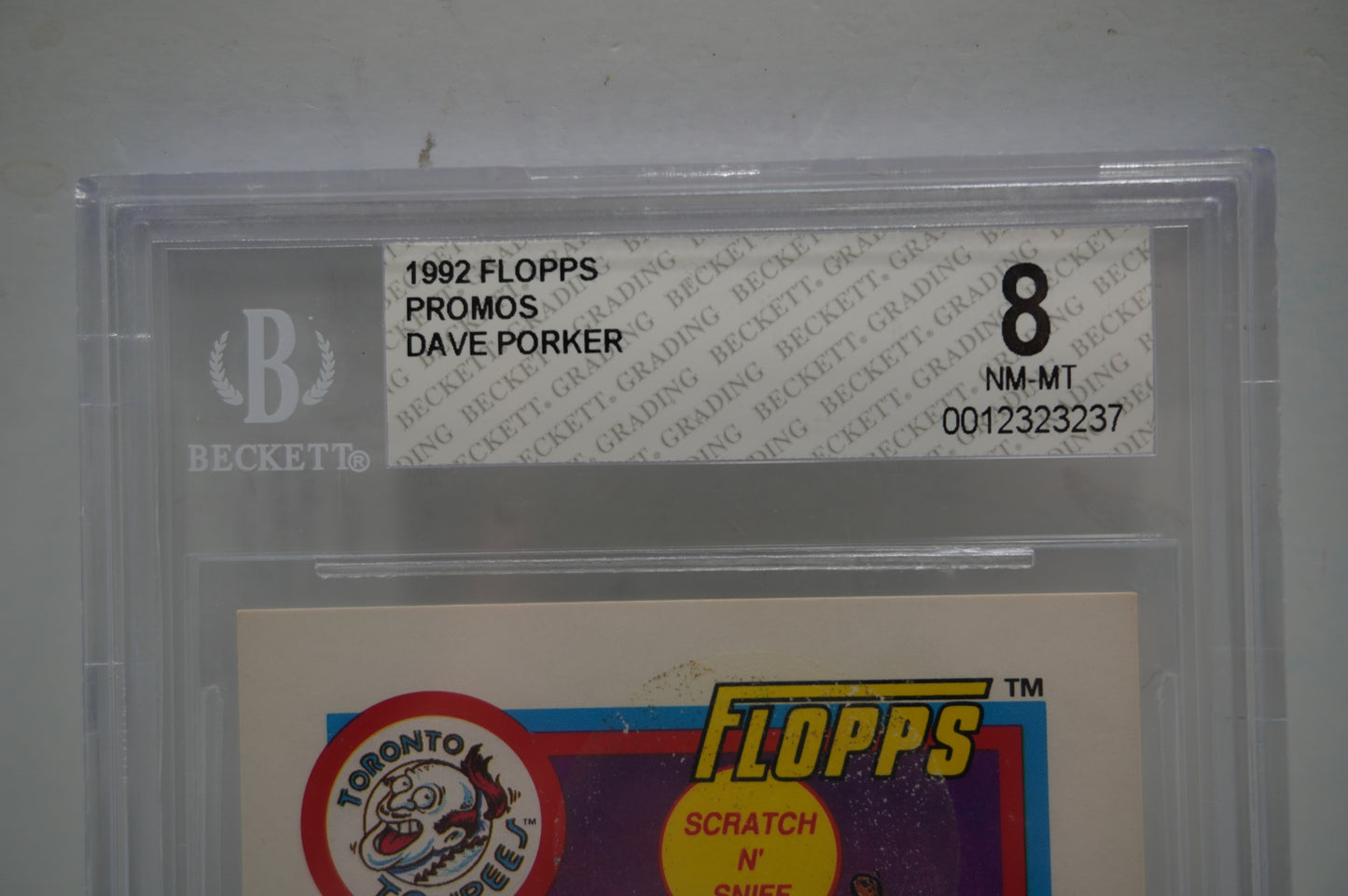 1992 Flopps Promo's Dave Porker BGS 8