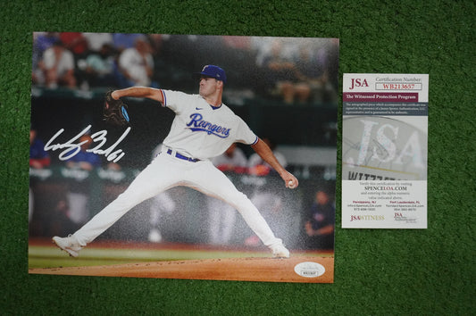 CODY BRADFORD TEXAS RANGERS SIGNED 8x10 PHOTO CircleChange JSA COA