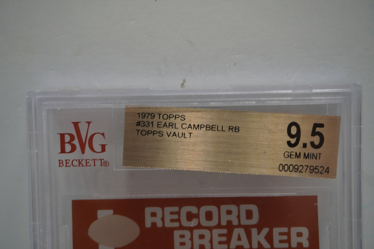 1979 Topps #331 Earl Campbell RB Topps Vault BVG 9.5