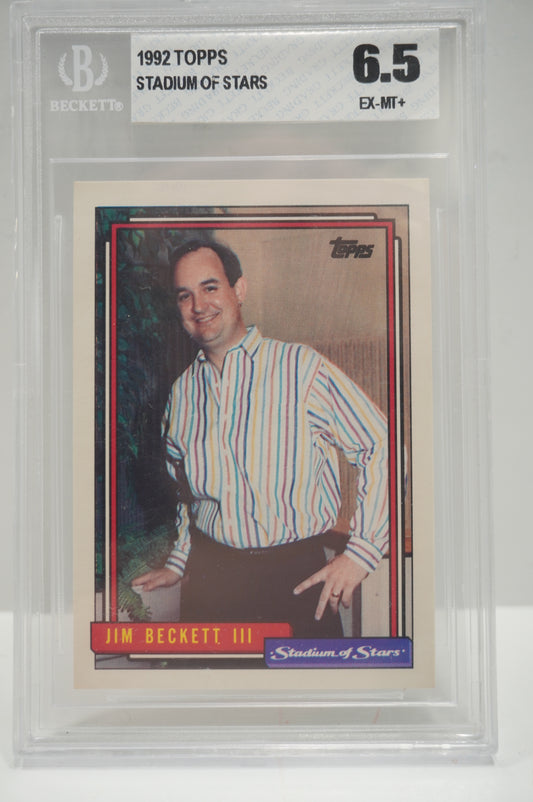1992 Topps Stadium of Stars Jim Beckett BGS 6.5