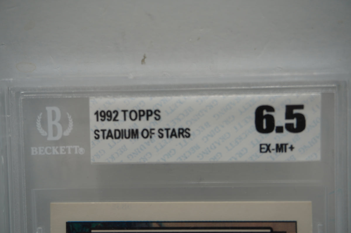 1992 Topps Stadium of Stars Jim Beckett BGS 6.5