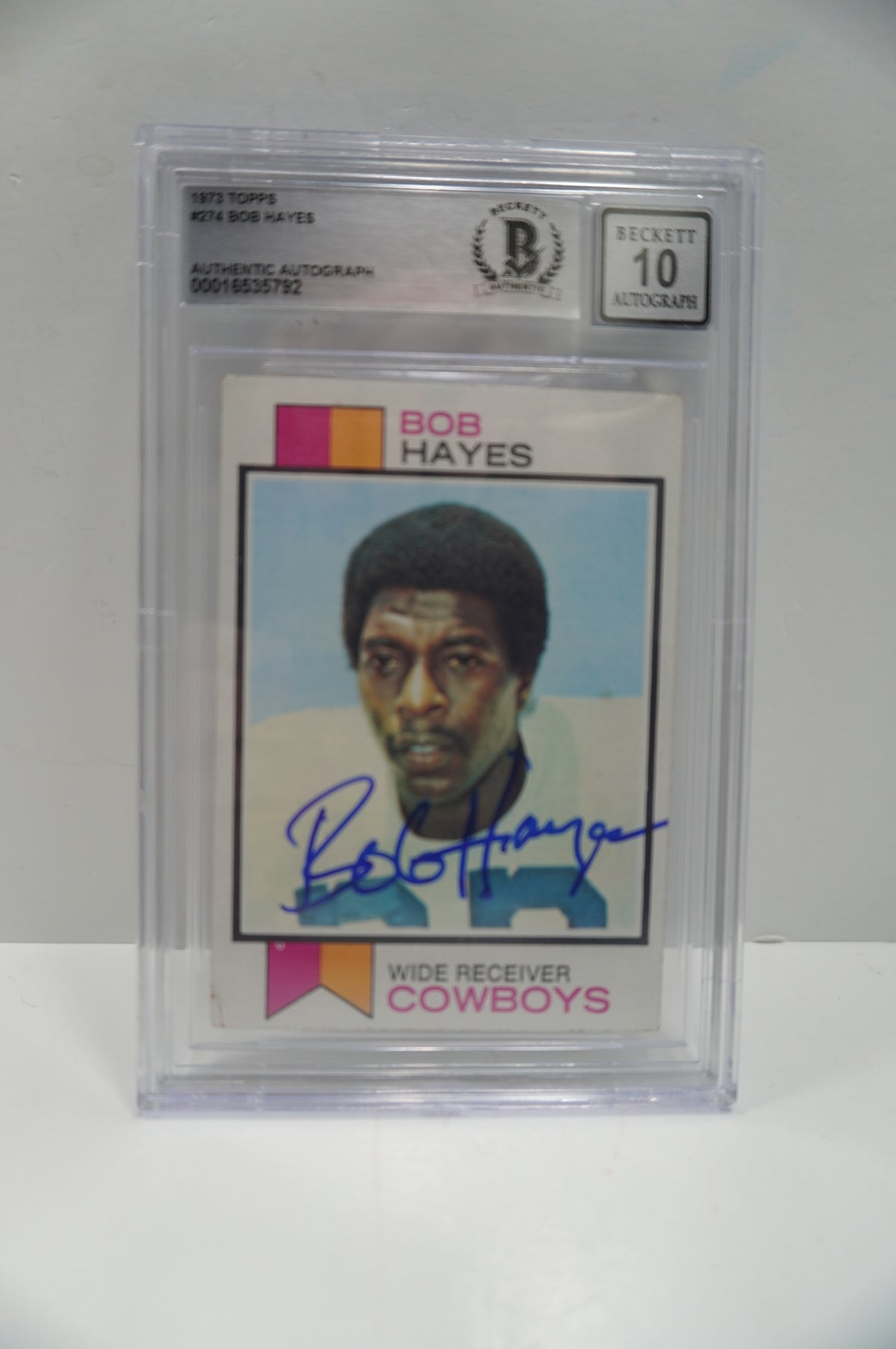 1973 Topps #274 Bob Hayes Beckett Authentic