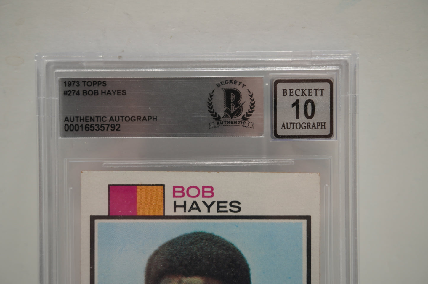 1973 Topps #274 Bob Hayes Beckett Authentic