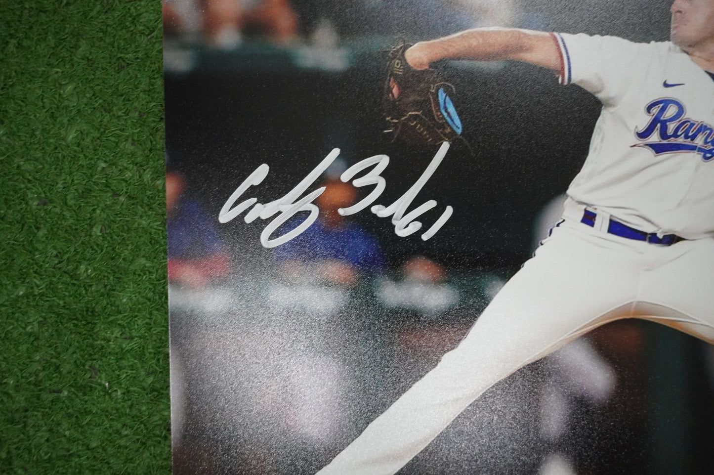 CODY BRADFORD TEXAS RANGERS SIGNED 8x10 PHOTO CircleChange JSA COA