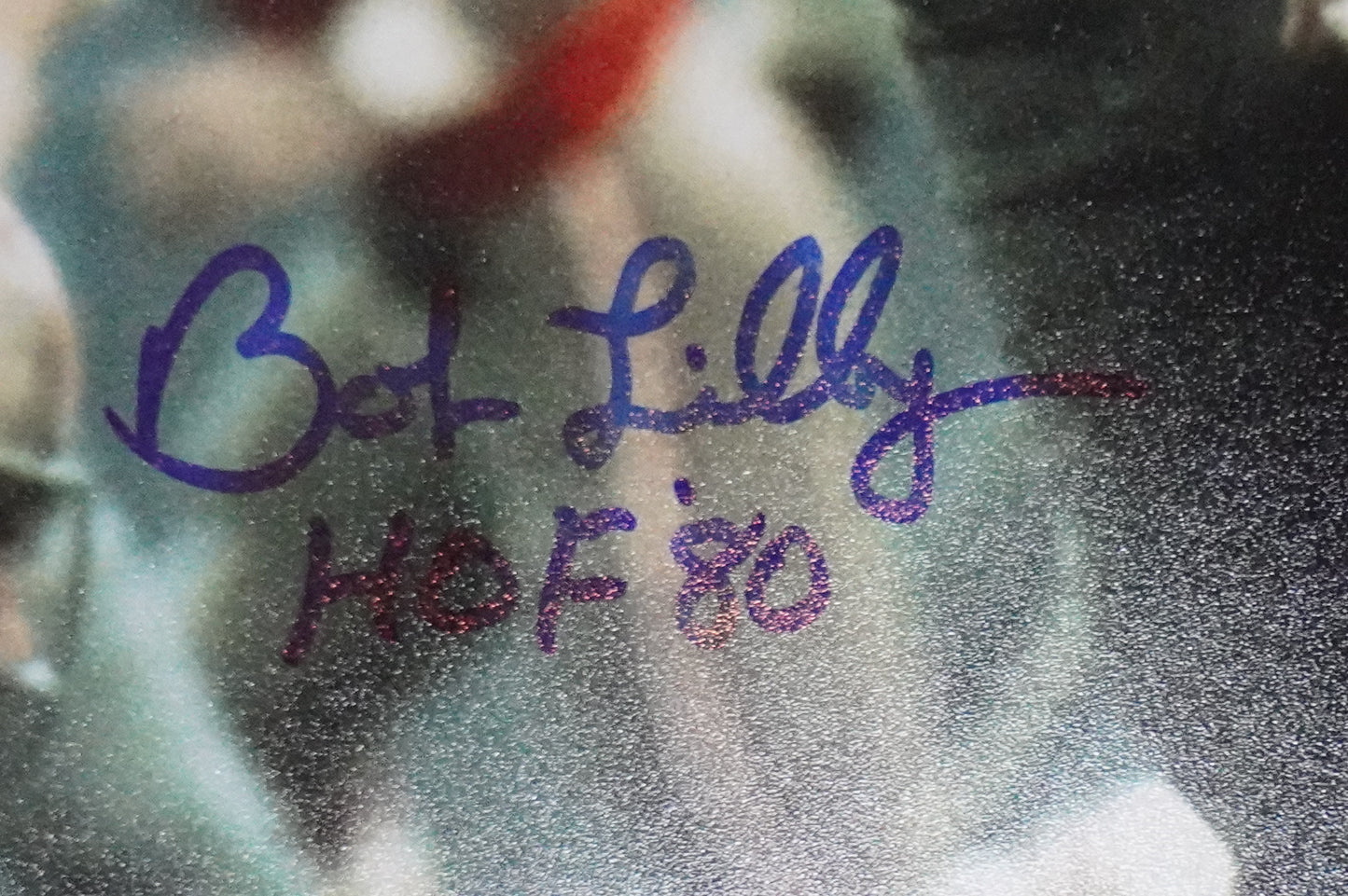 BOB LILLY DALLAS COWBOYS SIGNED 8x10 PHOTO w/HOF80 vs 49ers BAS