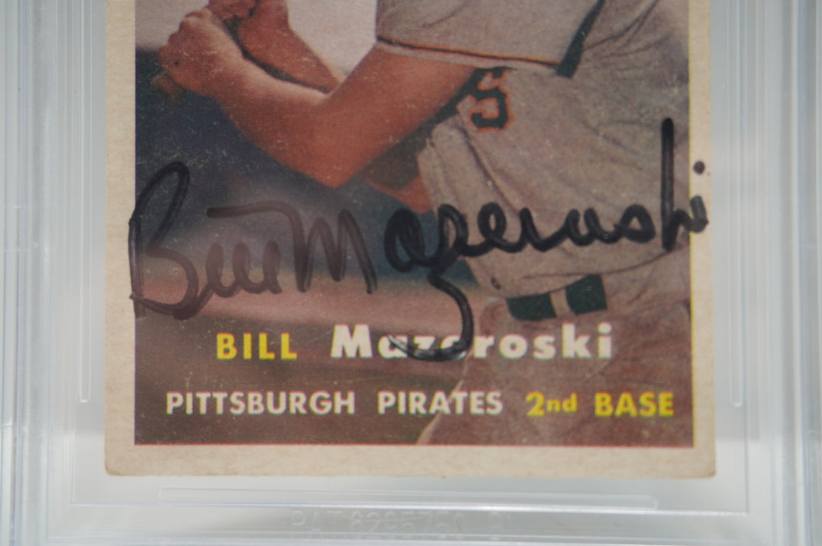 1957 Topps #24 Bill Mazeroski Beckett Authentic