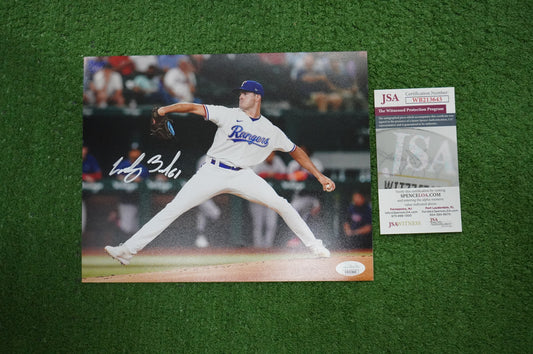 CODY BRADFORD TEXAS RANGERS SIGNED 8x10 PHOTO CircleChange JSA COA