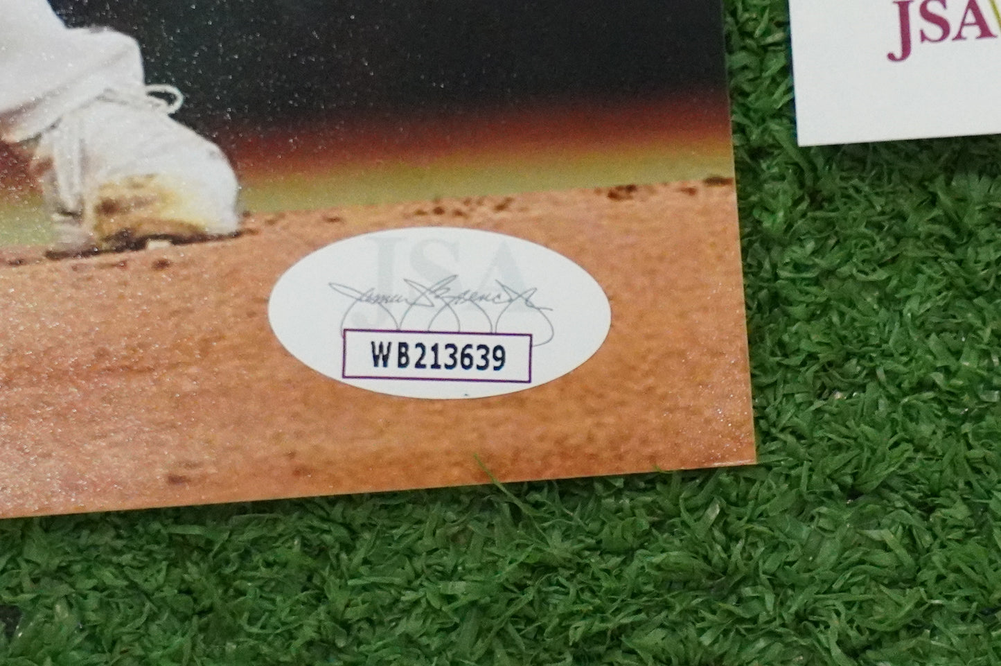 CODY BRADFORD TEXAS RANGERS SIGNED 8x10 PHOTO CircleChange JSA COA