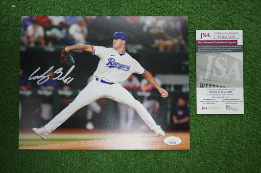 CODY BRADFORD TEXAS RANGERS SIGNED 8x10 PHOTO CircleChange JSA COA