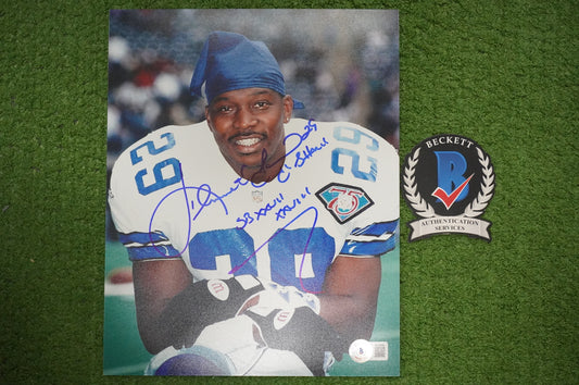 KENNTH KENNY GANT SIGNED Smiles 8x10 PHOTO Dallas Cowboys BAS