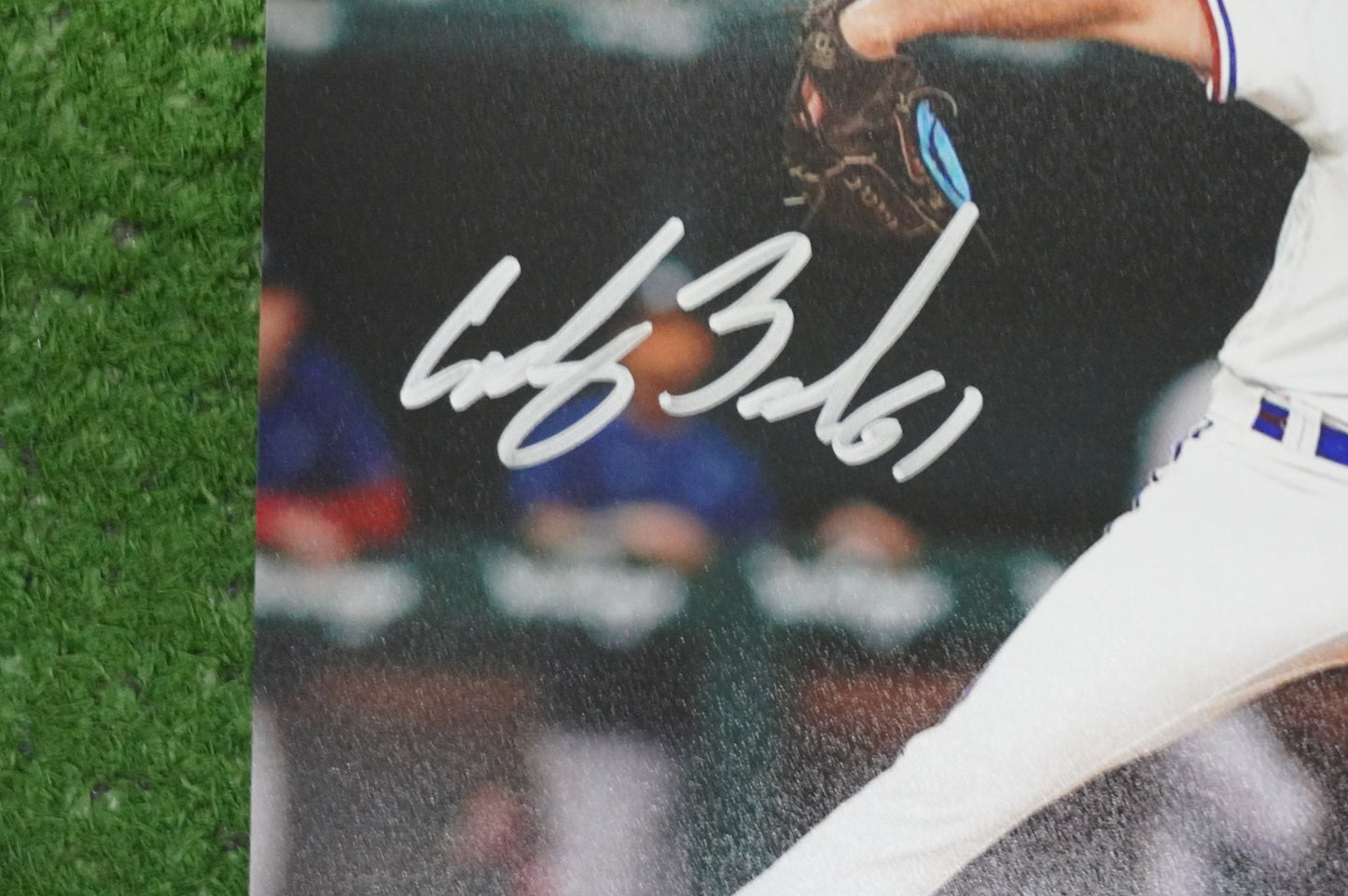 CODY BRADFORD TEXAS RANGERS SIGNED 8x10 PHOTO CircleChange JSA COA