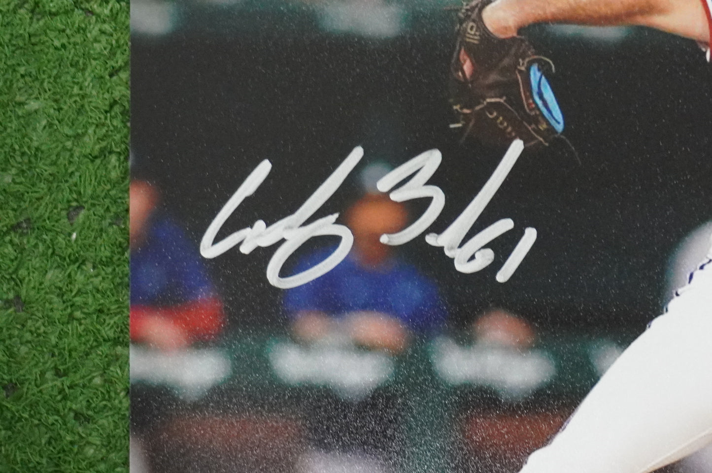 CODY BRADFORD TEXAS RANGERS SIGNED 8x10 PHOTO CircleChange JSA COA