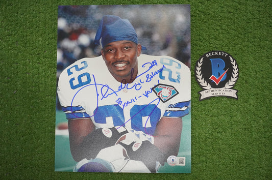 KENNTH KENNY GANT SIGNED Smiles 8x10 PHOTO Dallas Cowboys BAS