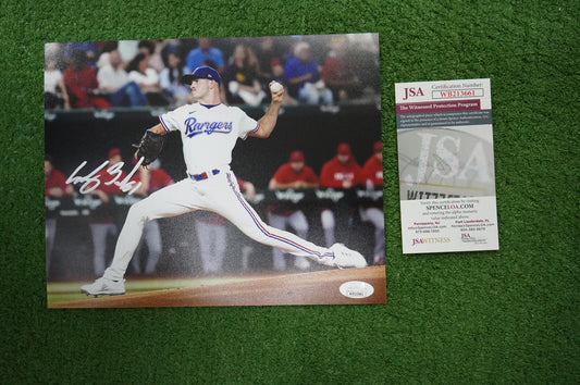 CODY BRADFORD TEXAS RANGERS SIGNED 8x10 PHOTO FastBall JSA COA