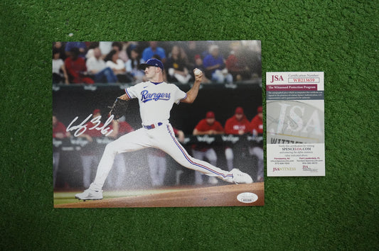 CODY BRADFORD TEXAS RANGERS SIGNED 8x10 PHOTO FastBall JSA COA