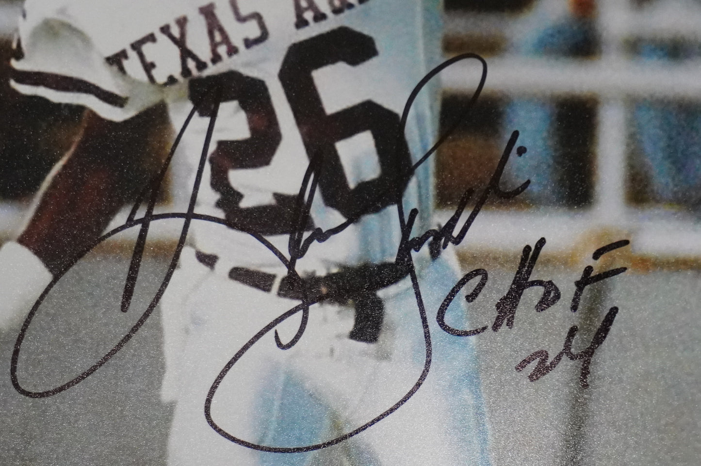 KEVIN SMITH TEXAS A&M AGGIES SIGNED 8x10 PHOTO w/CHOF 24 BAS