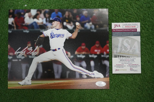 CODY BRADFORD TEXAS RANGERS SIGNED 8x10 PHOTO FastBall JSA COA