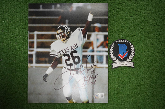 KEVIN SMITH TEXAS A&M AGGIES SIGNED 8x10 PHOTO w/CHOF 24 BAS