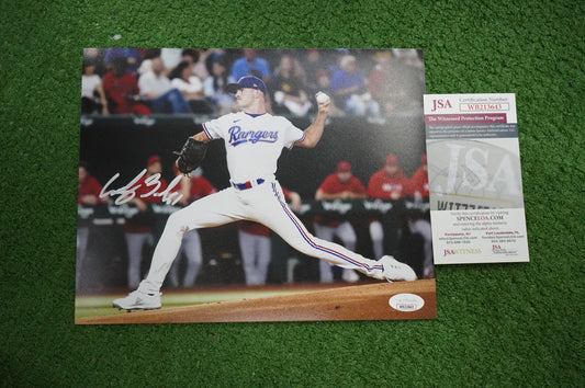 CODY BRADFORD TEXAS RANGERS SIGNED 8x10 PHOTO FastBall JSA COA