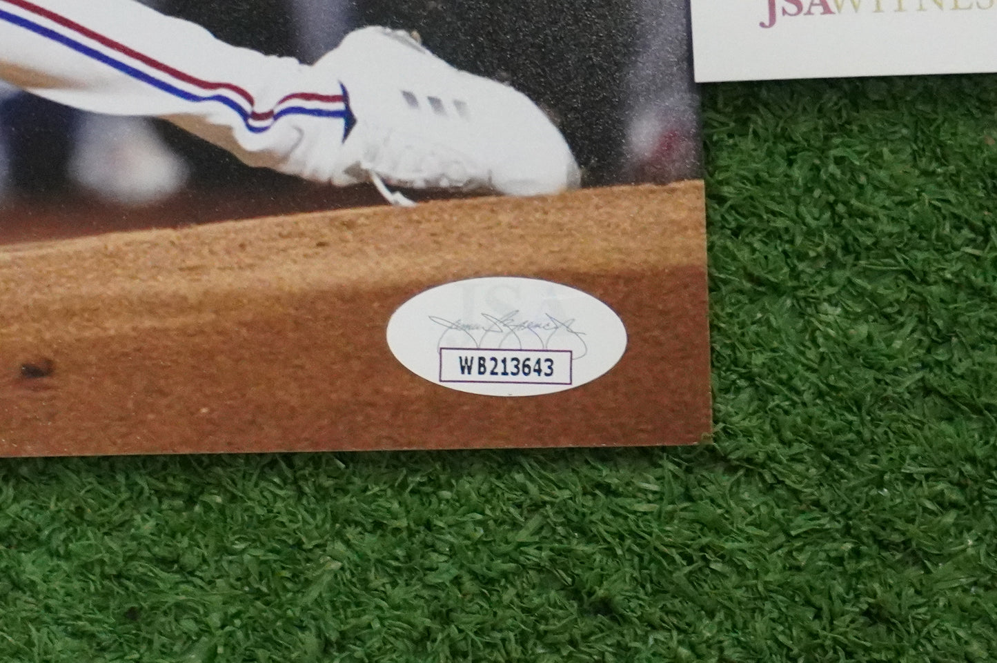 CODY BRADFORD TEXAS RANGERS SIGNED 8x10 PHOTO FastBall JSA COA