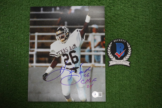 KEVIN SMITH TEXAS A&M AGGIES SIGNED 8x10 PHOTO w/CHOF 24 BAS