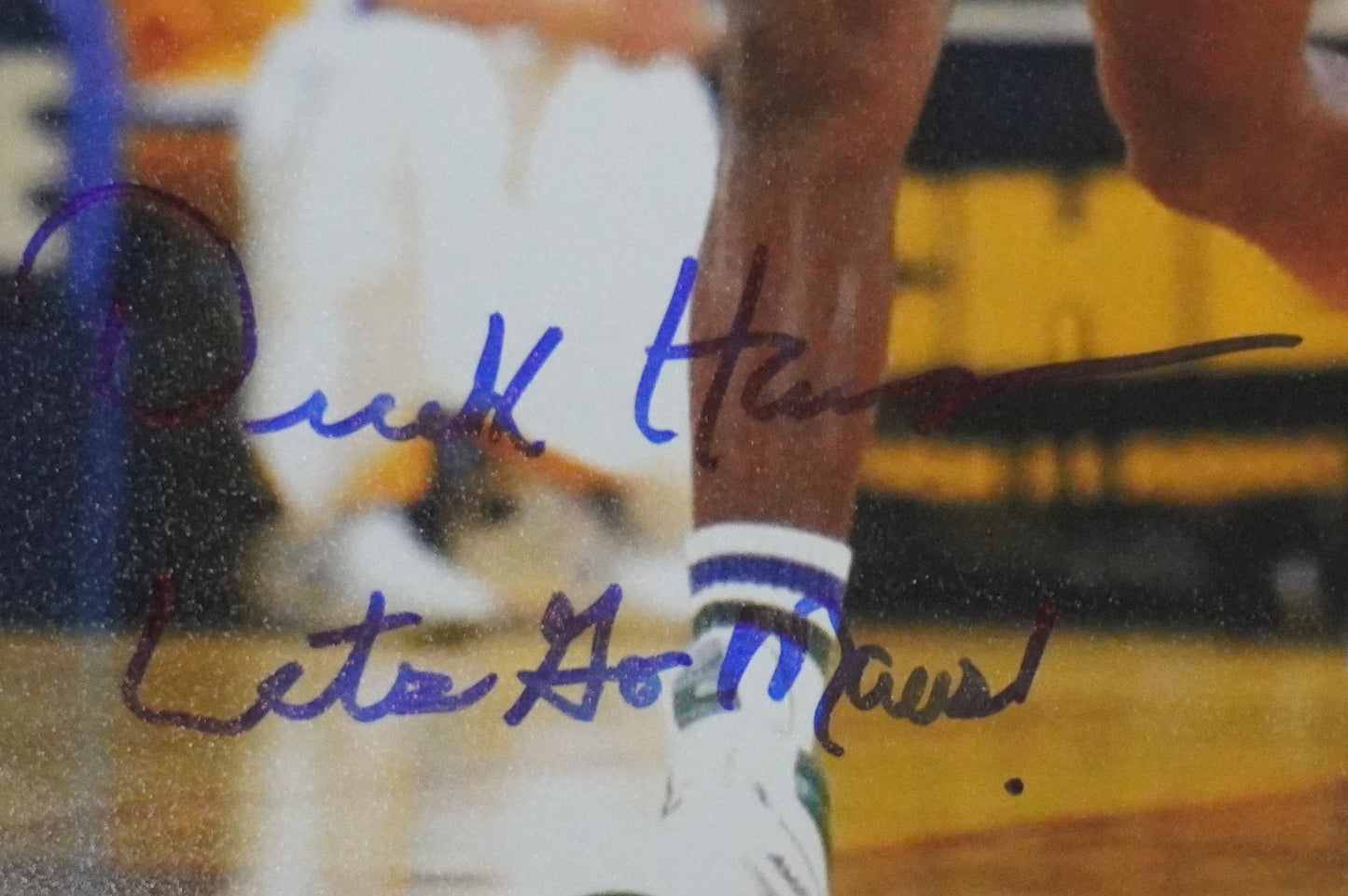 DEREK HARPER DALLAS MAVERICKS MAVS SIGNED 8x10 PHOTO w/INSC GREEN BAS