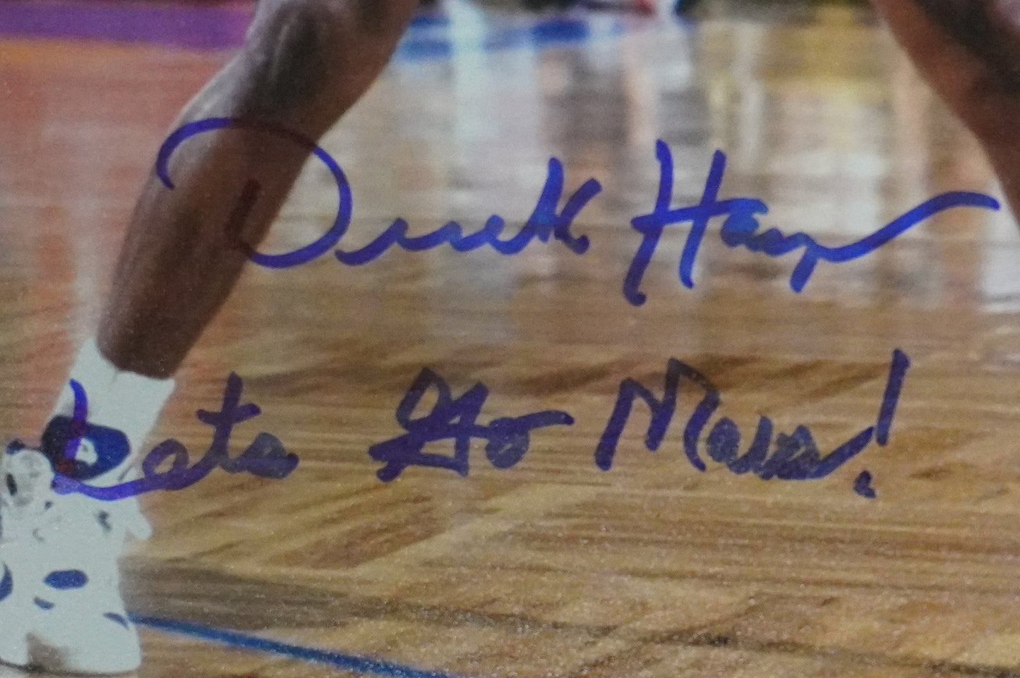 DEREK HARPER DALLAS MAVERICKS MAVS SIGNED 8x10 PHOTO w/INSC ROAD BAS