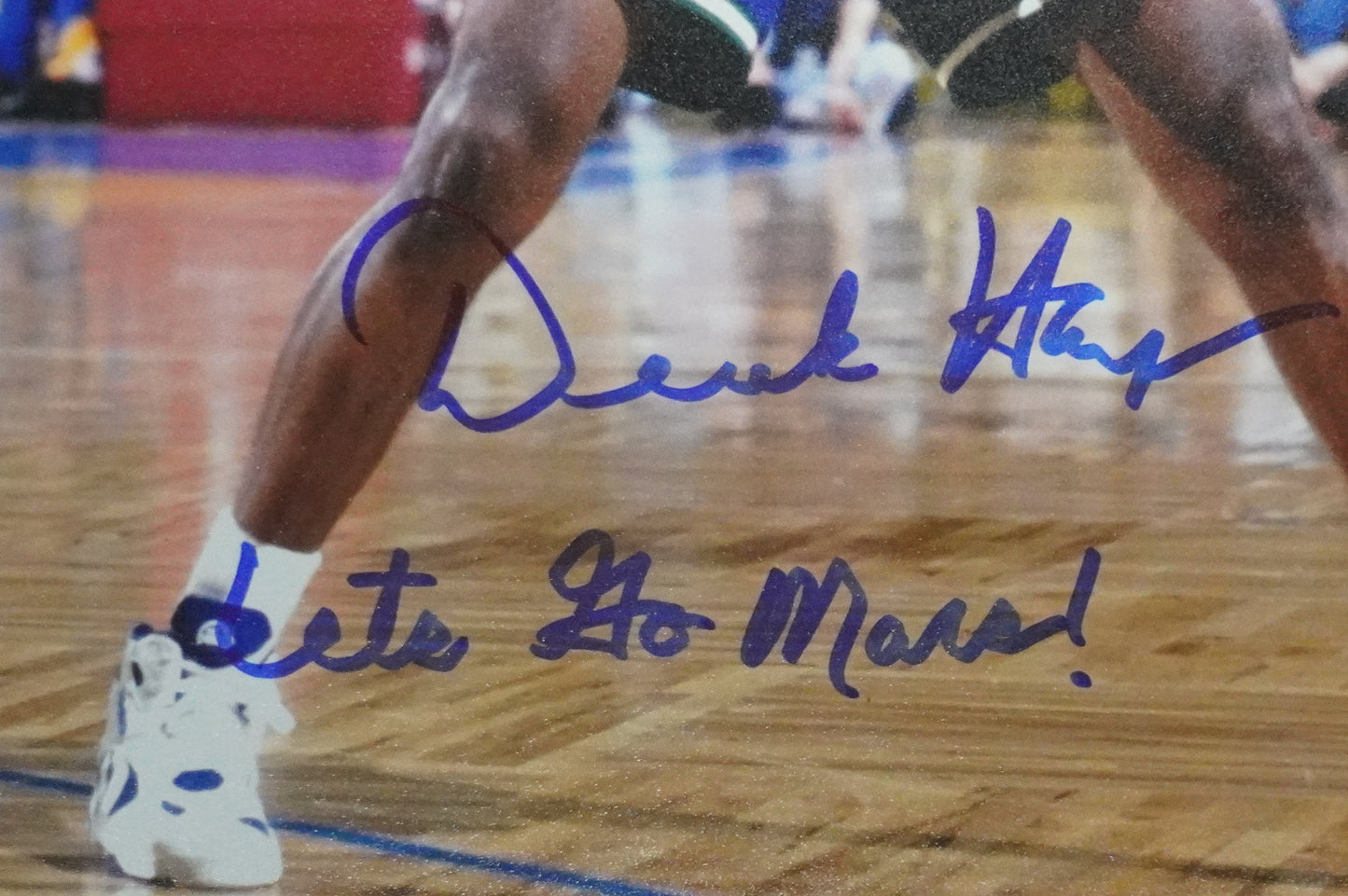 DEREK HARPER DALLAS MAVERICKS MAVS SIGNED 8x10 PHOTO w/INSC ROAD BAS