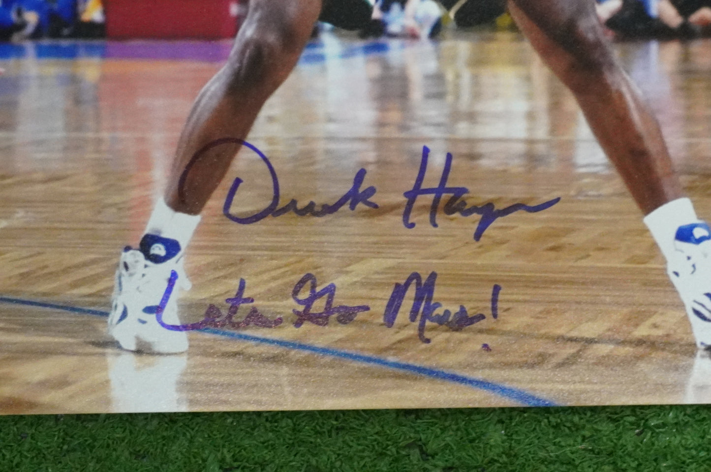 DEREK HARPER DALLAS MAVERICKS MAVS SIGNED 8x10 PHOTO w/INSC ROAD BAS