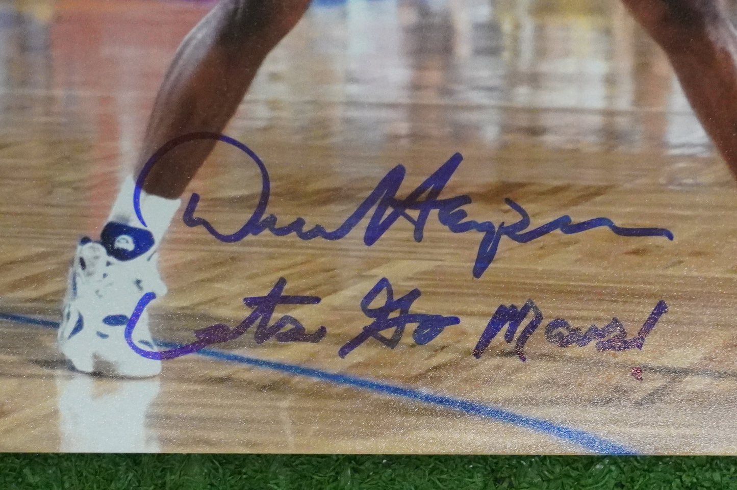 DEREK HARPER DALLAS MAVERICKS MAVS SIGNED 8x10 PHOTO w/INSC ROAD BAS