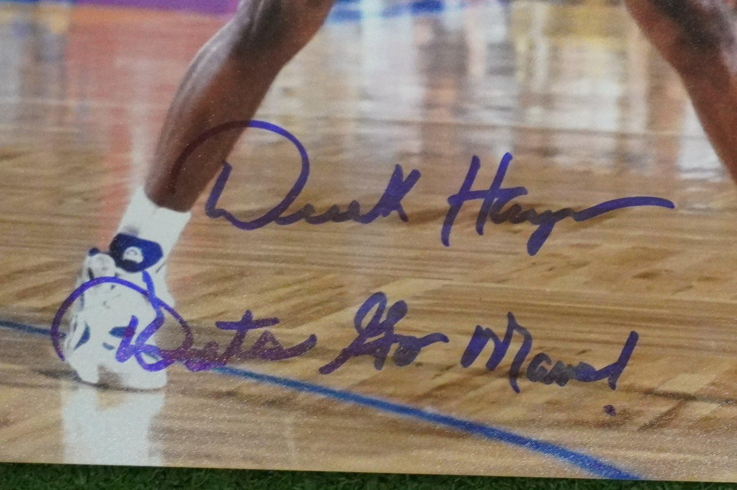DEREK HARPER DALLAS MAVERICKS MAVS SIGNED 8x10 PHOTO w/INSC ROAD BAS
